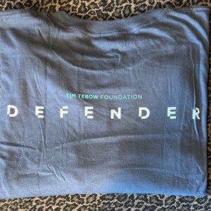 Tim Tebow Foundation Defender T Shirt Unisex Men’s Size 3X Gray